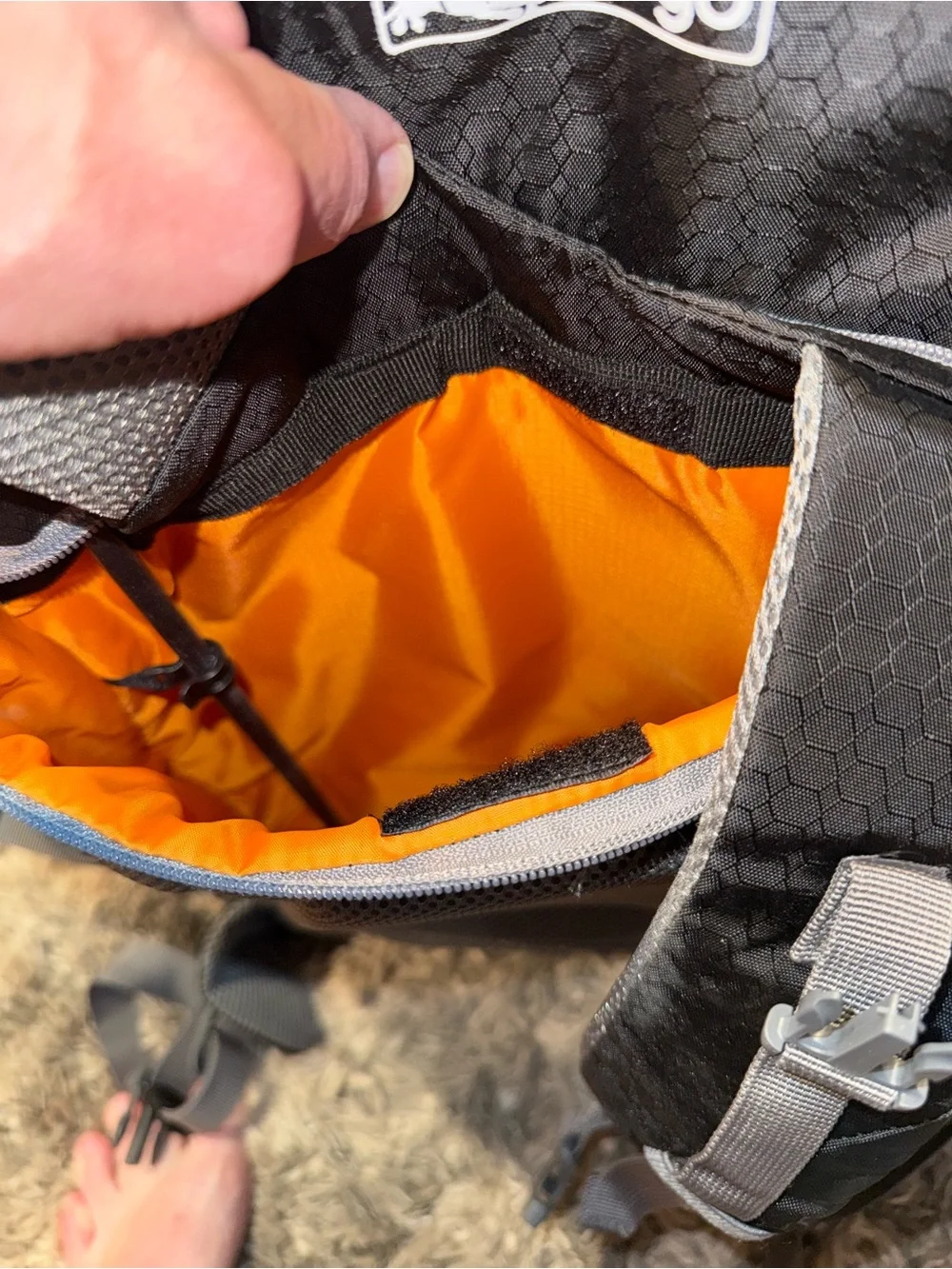 Kurgo G-Train Black and Orange Travel Backpack for Men